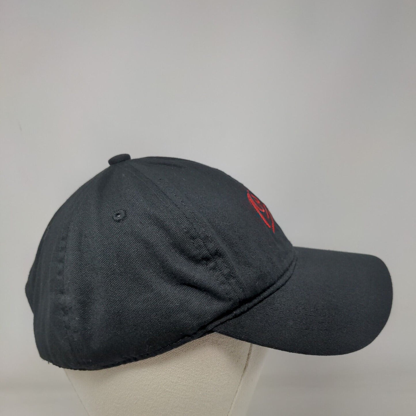100 Slideback Hat Black One Size Embroidered 6 Panel Sole Addiction