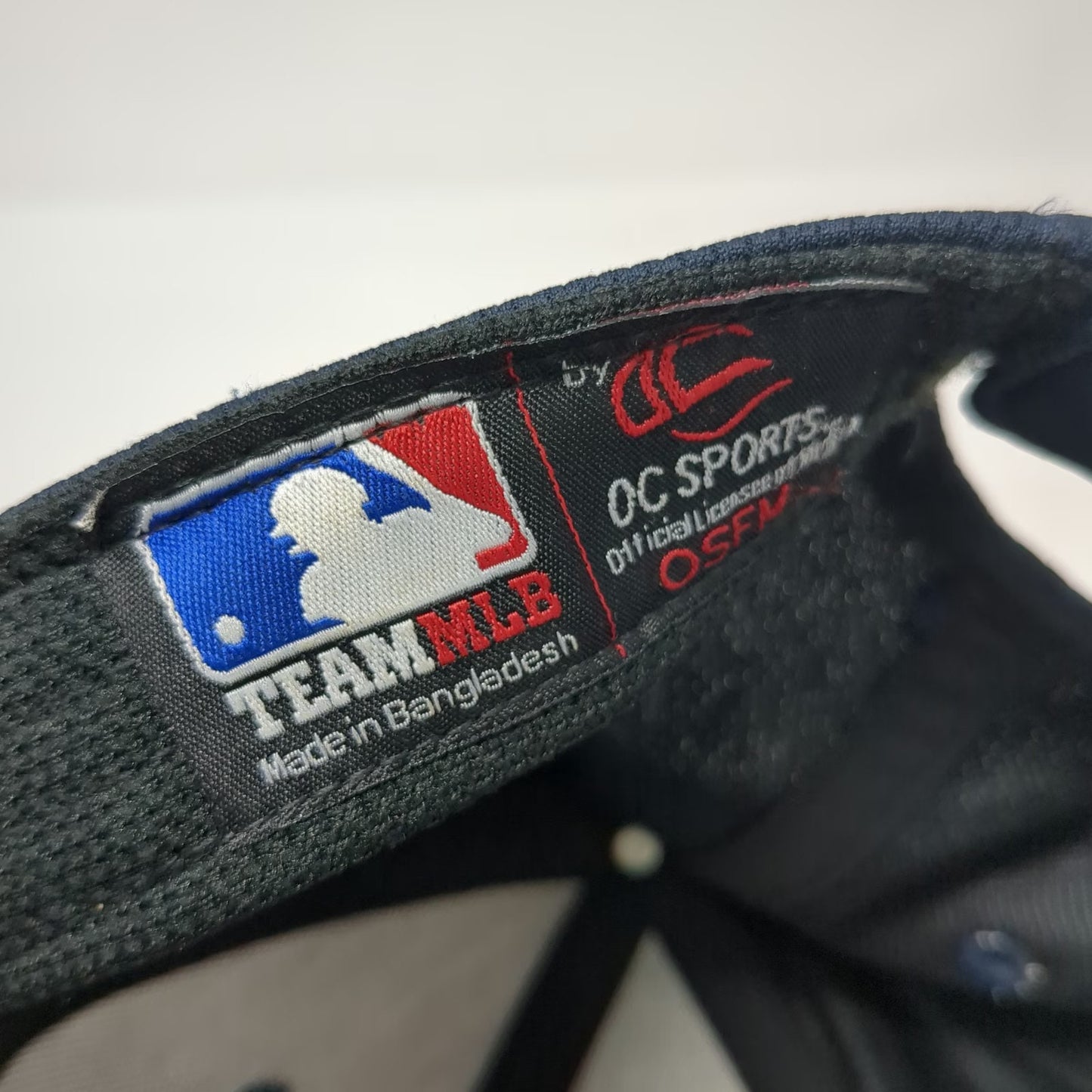 OC Sports Boston Red Sox MLB Baseball Cap Blue One Size Strapback Logo Mesh Hat