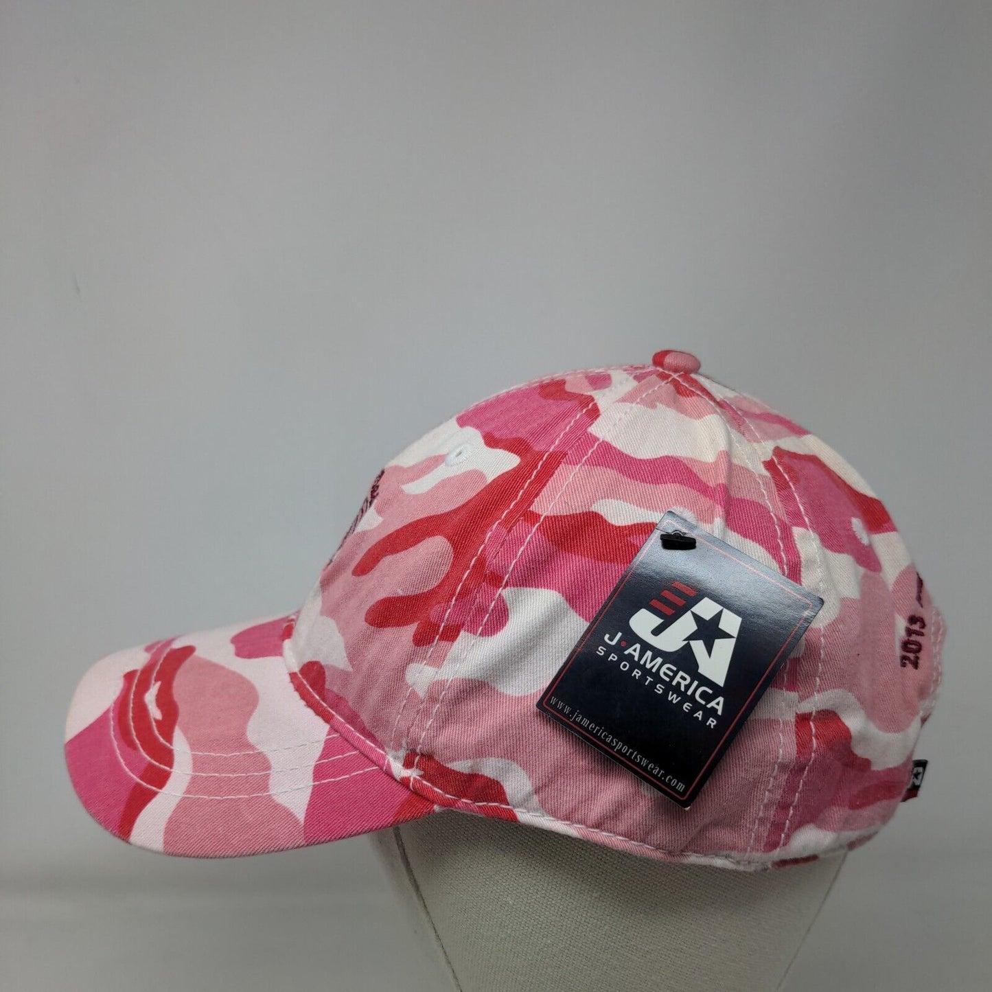 Amourettes De Cochon Slideback Hat Pink Camouflage OSFA Adjustable J. America