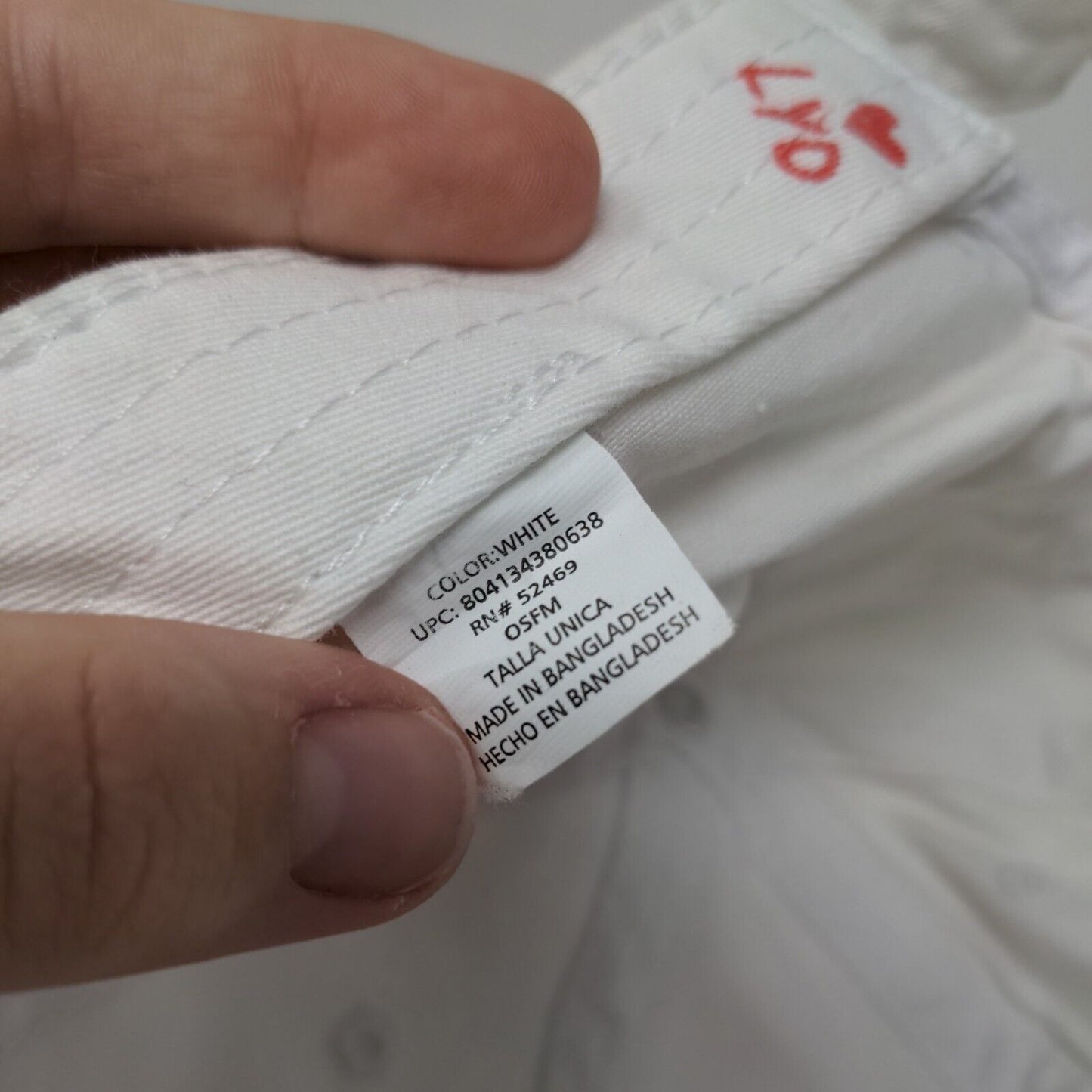 Smile More Worry Less Slideback Hat White OSFM Adjustable Floral Vented Holes