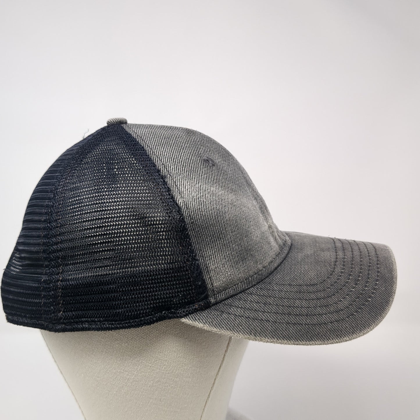 Idaho Snapback Trucker Hat Gray One Size Adjustable Mesh Back Sportsman