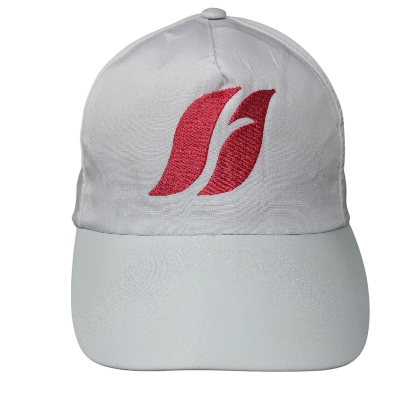 Farmasi Strapback Hat White One Size Solid Embroidered Adjustable