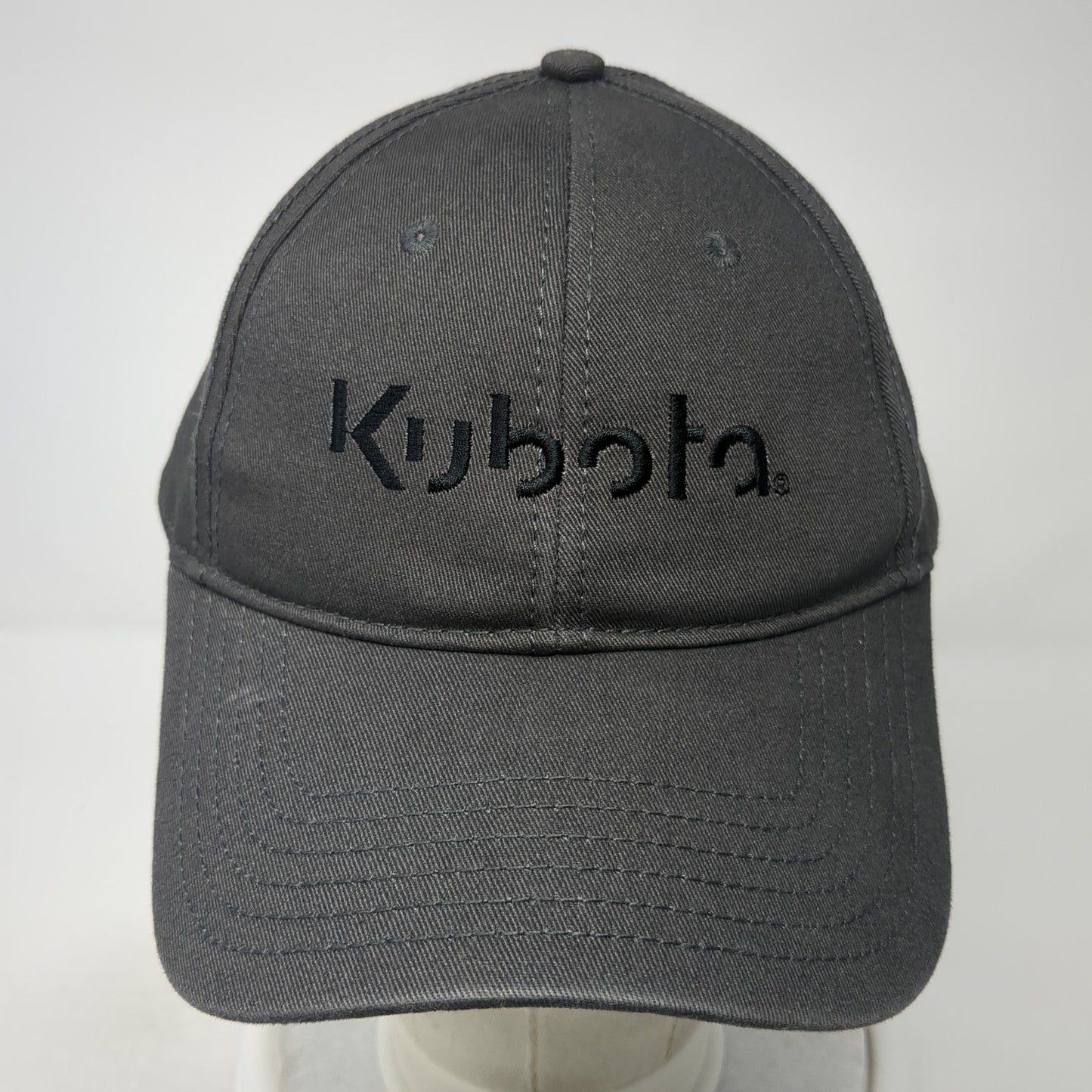 Kubota Strapback Hat Gray One Size Adjustable Embroidered 6 Panel Otto