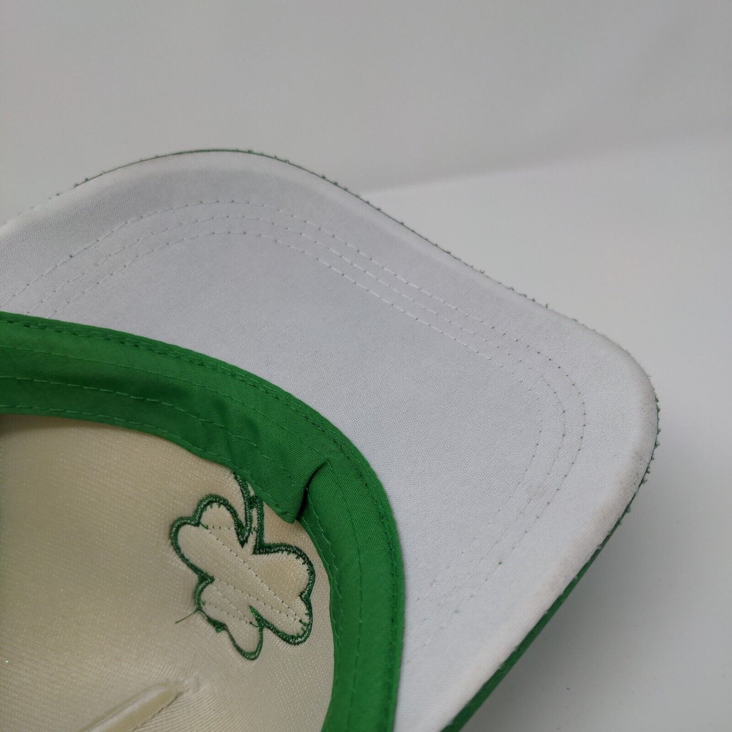 St. Patrick's Day Clover Snapback Trucker Hat Green OS Adjustable Mesh Back