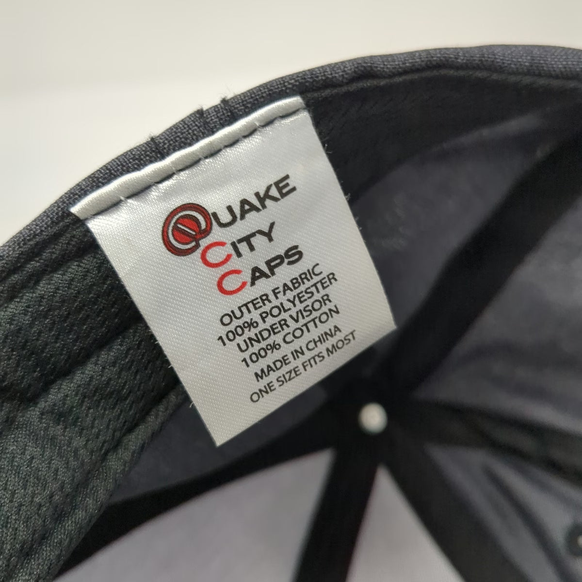 Quake City Caps Baseball Cap Gray One Size Salesforce Cloud Logo Heathered Hat
