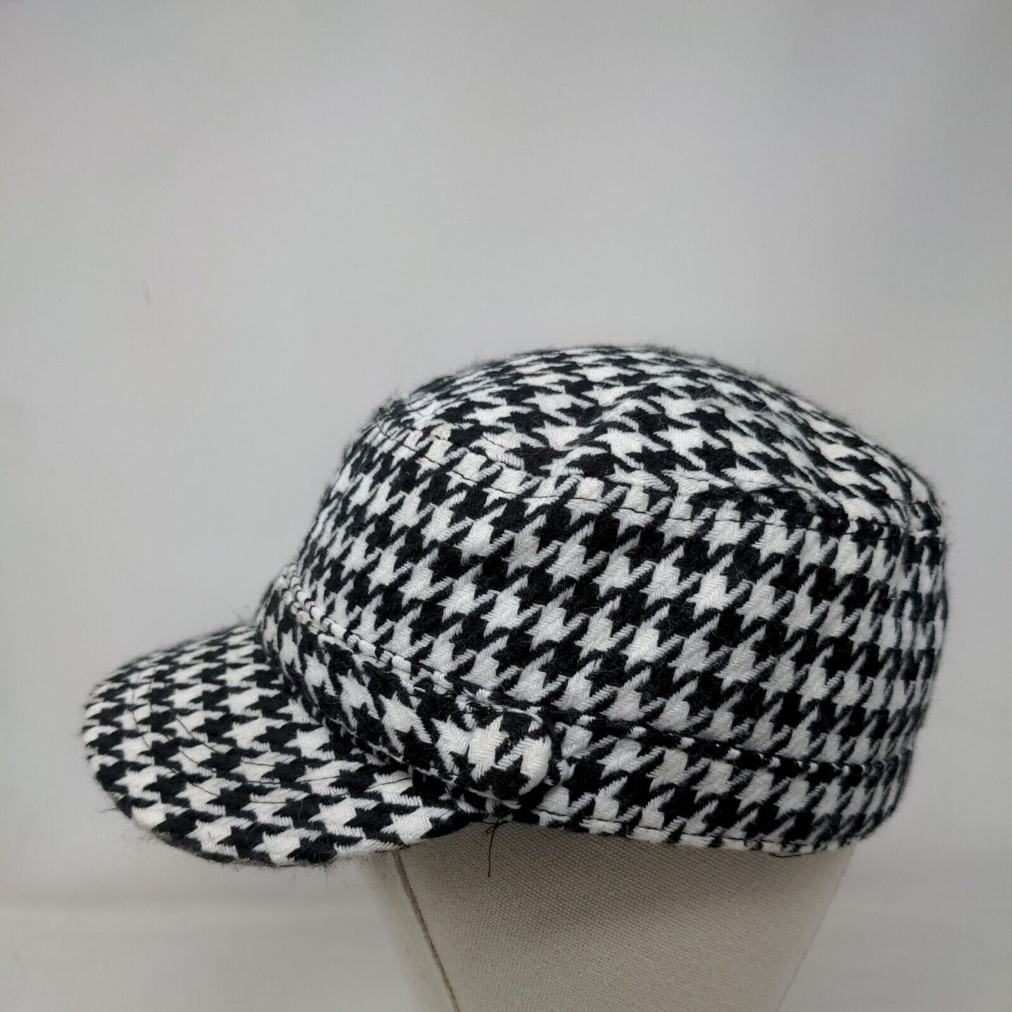 Angela & William Cadet Army Cap Multicolor OSFA Houndstooth Lightweight Blank