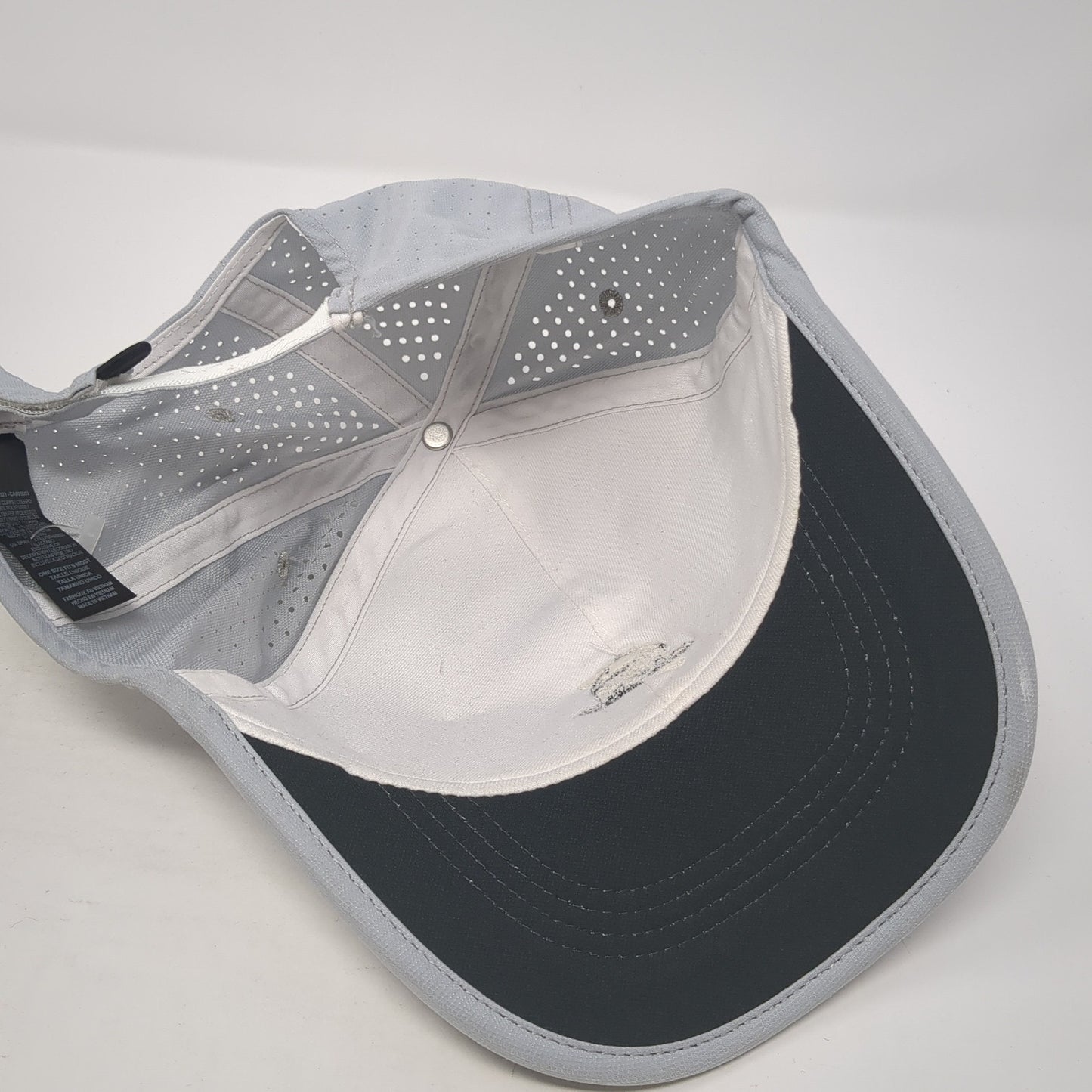 Nike Golf Strapback Hat Gray One Size Embroidered Logo Adjustable