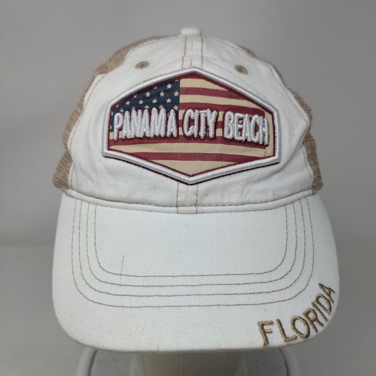 Panama City Beach Florida Snapback Trucker Hat Multicolor One Size Mesh Back