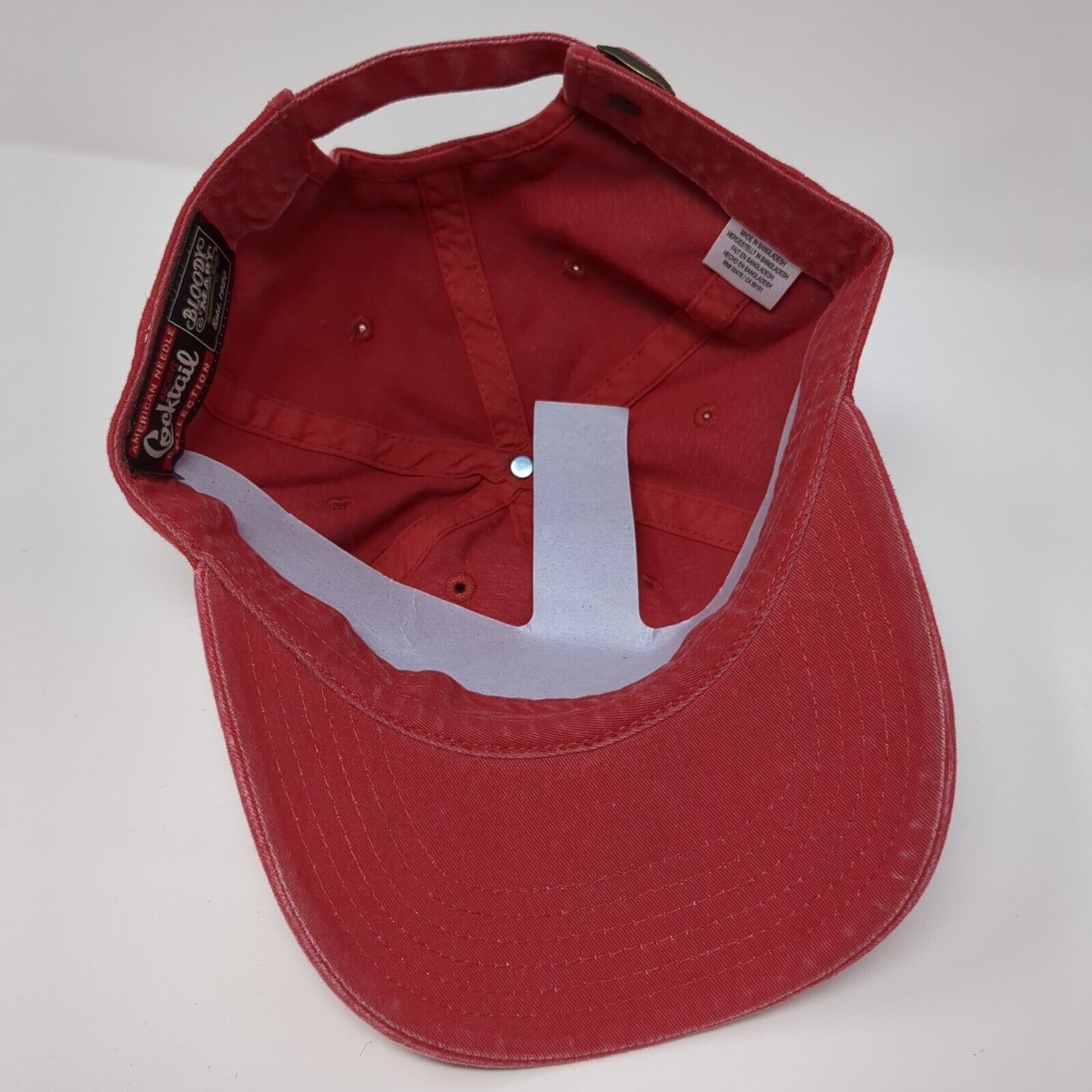 Bloody Mary Slideback Hat Red OS Adjustable Archive Cocktail American Needle