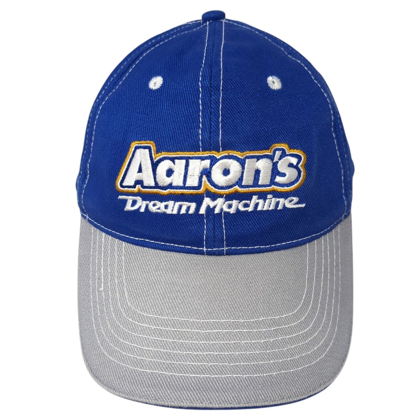 Aaron's Dream Machine Strapback Hat Blue One Size Adjustable Embroidered Cotton