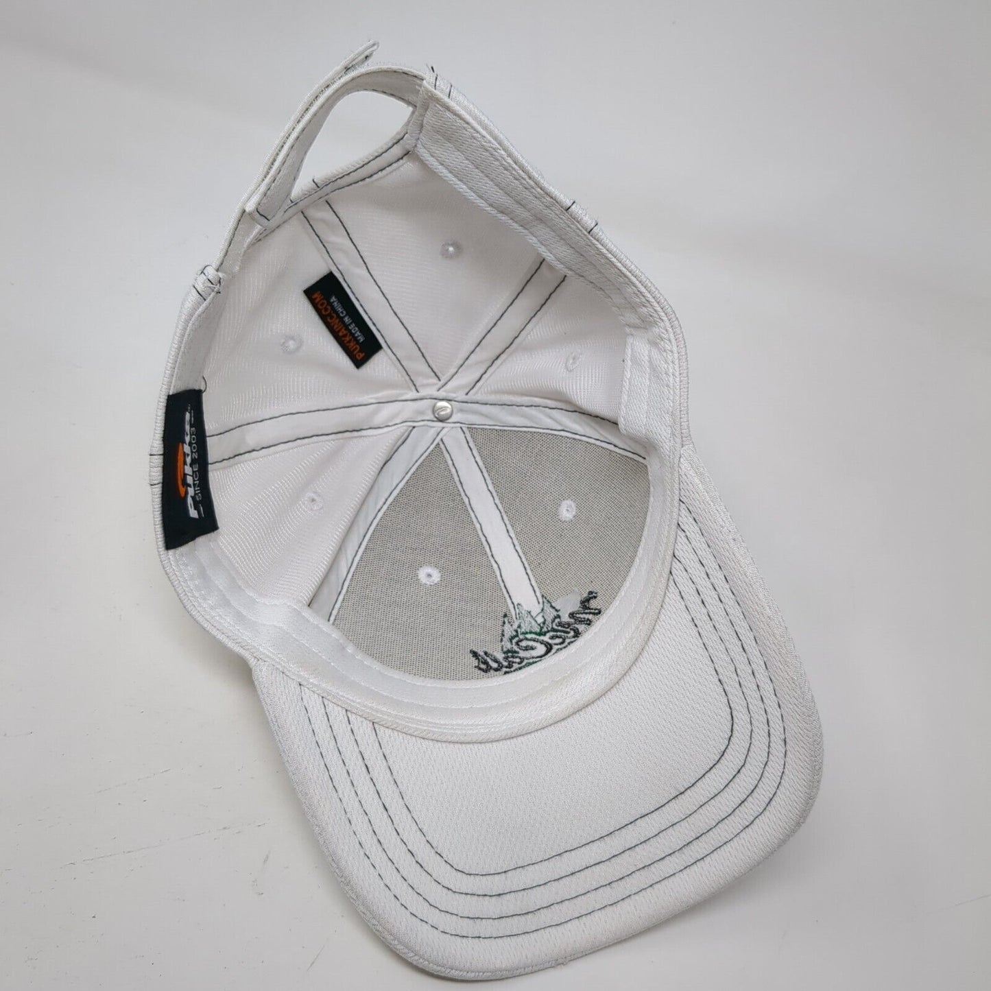 McCall Golf Club Strapback Hat White OSFA Adjustable Embroidered 6 Panel Pukka