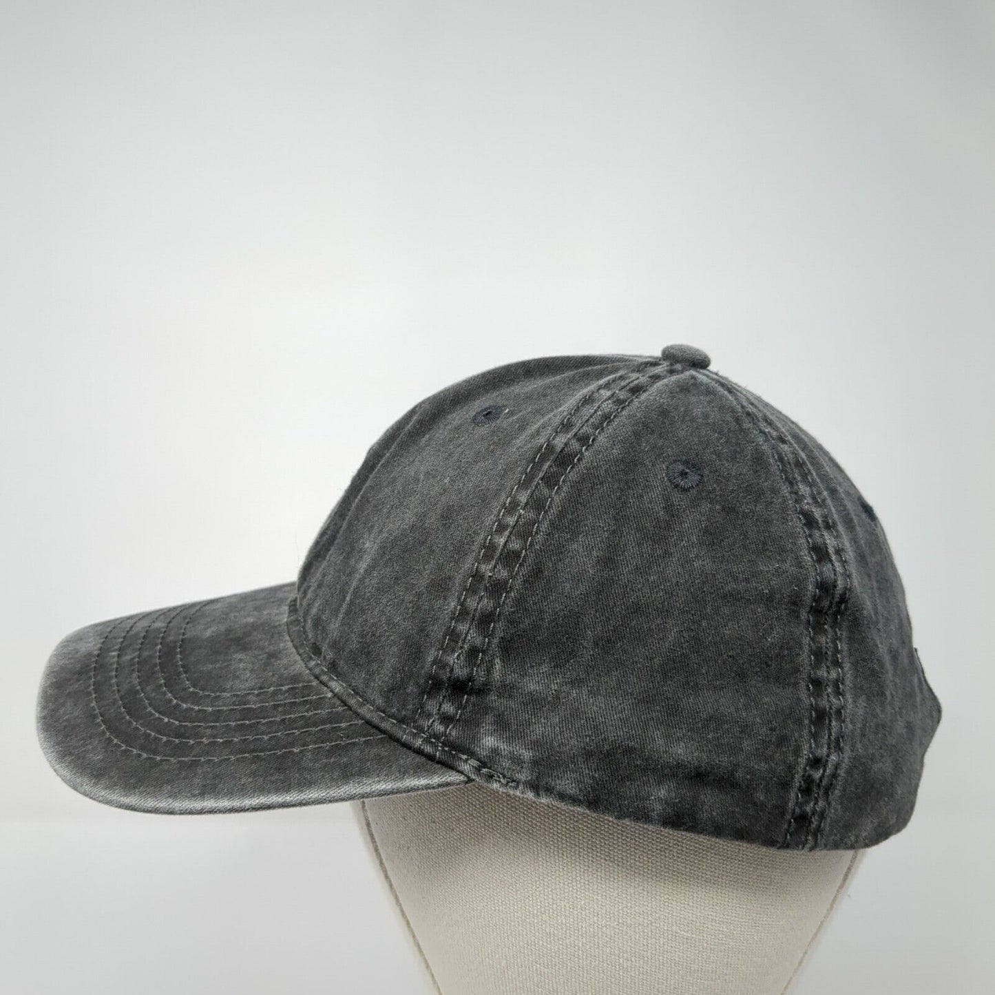 Unbranded Slideback Hat Black Soot Adjustable Blank 6 Panel Outdoor