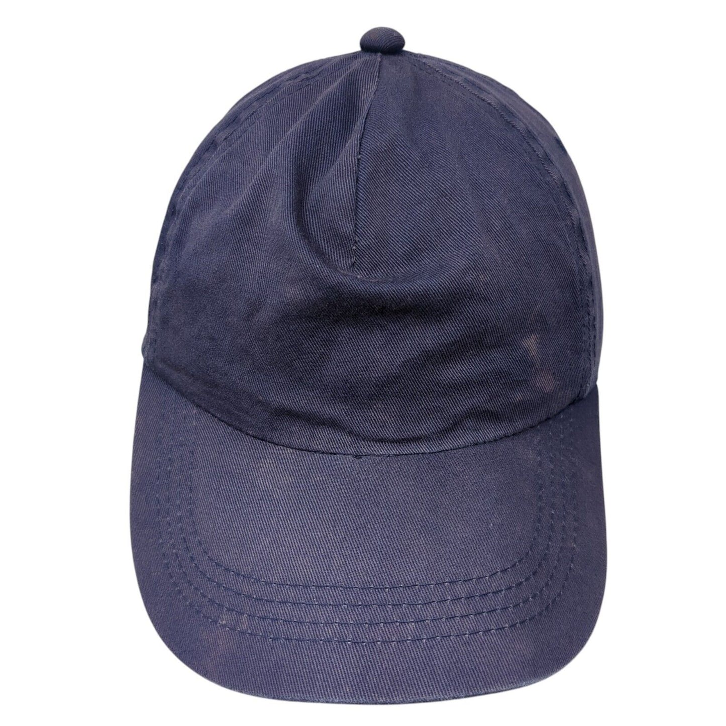 Outdoor Cap Slideback Hat Blue One Size Adjustable Vented Holes 6 Panel Blank