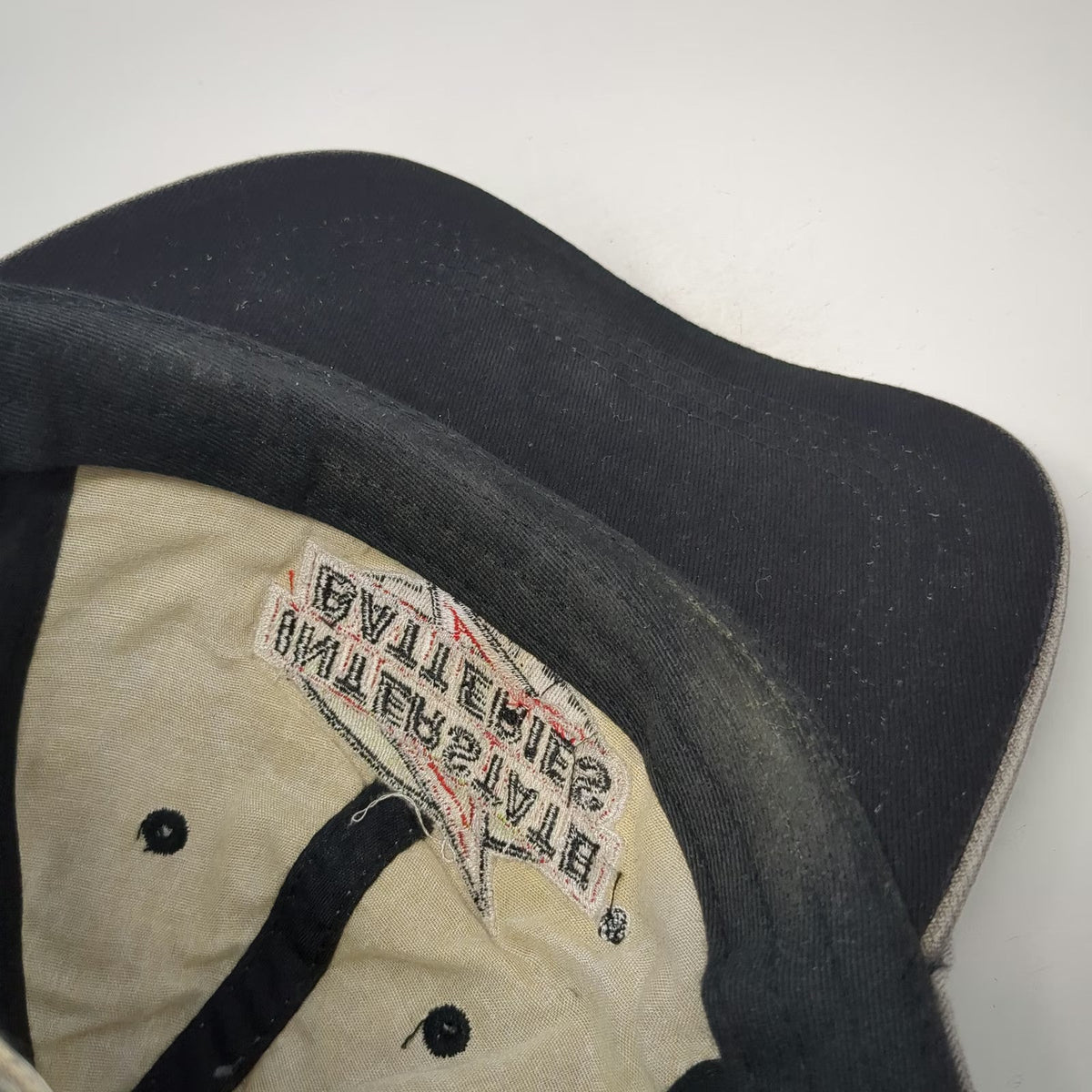 Interstate Batteries Hat Baseball Cap Gray One Size Distressed Adjustable Strap