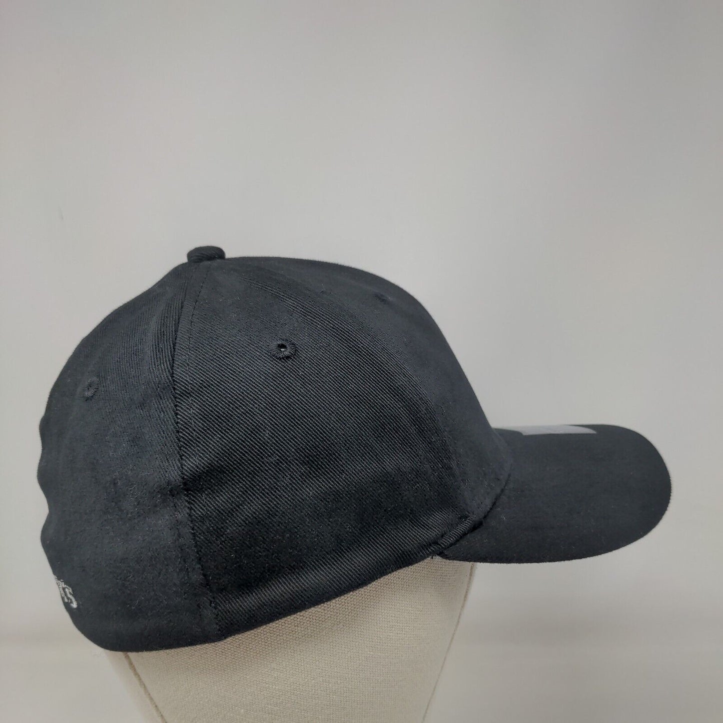 Beck's Key Fitted Hat Black OSFA Embroidered Stretch Fit Vent Holes