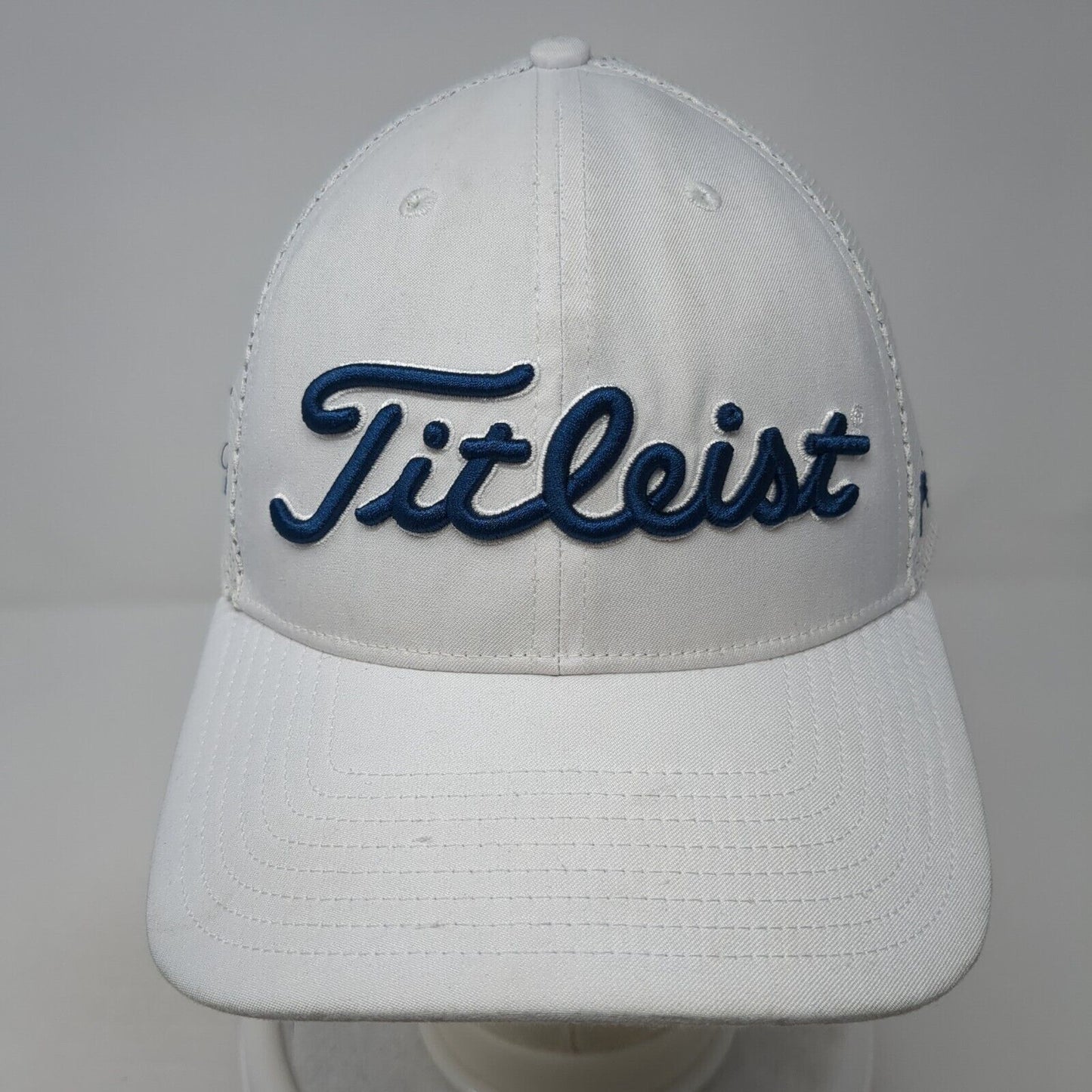 Titleist FJ PRO V1 Snapback Golf Trucker Hat White One Size Adjustable Mesh Back
