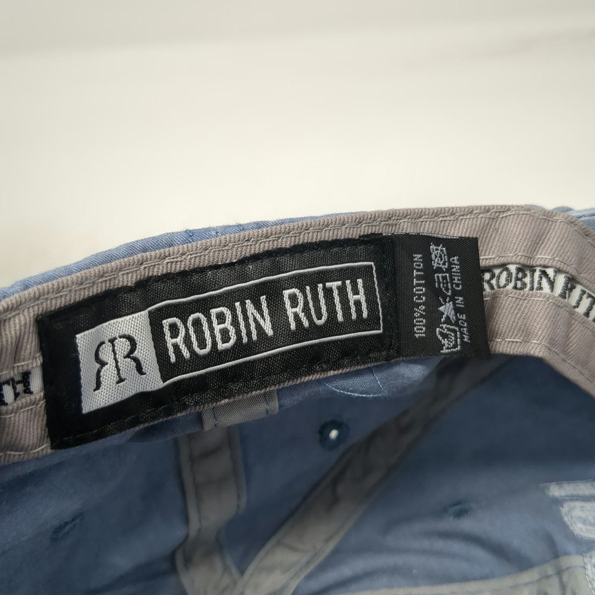 Robin Ruth Baseball Cap Blue One Size Idaho 1890 Adventure Awaits Strapback Hat