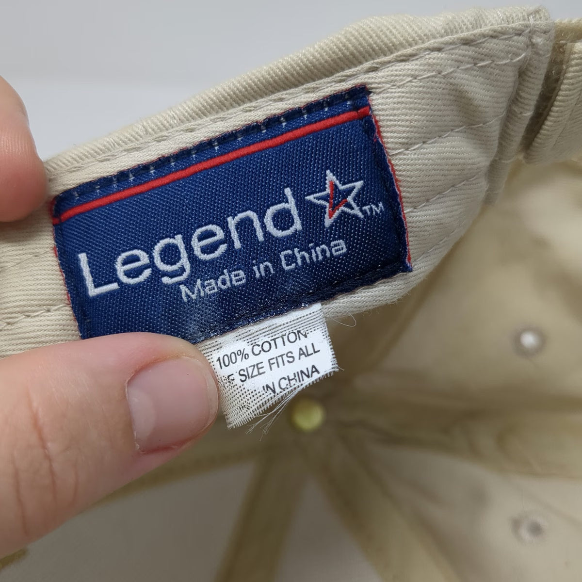 Legend Baseball Cap Beige One Size Swift Best in Class Blue Gold Strapback Hat