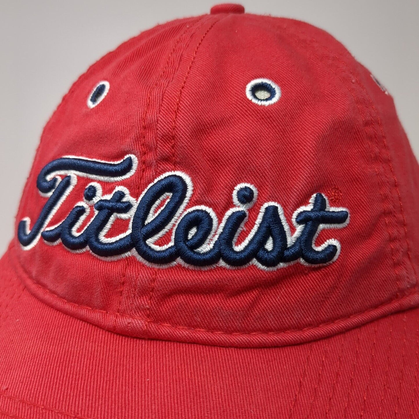 Titleist by New Era Slideback Hat Red One Size Adjustable Embroidered