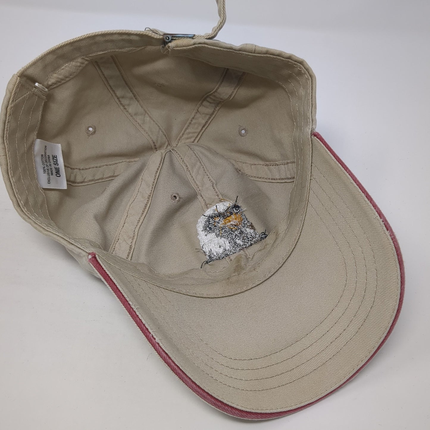 Bald Eagle America Baseball Cap Brown One Size Adjustable Embroidered Patriotic