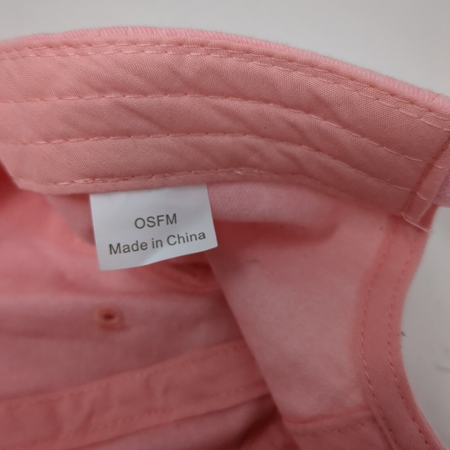 Unbranded Strapback Hat Pink OSFM Solid Blank Adjustable 6 Panel