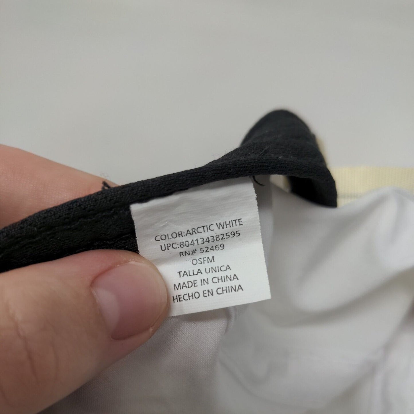 Unbranded Slideback Hat Arctic White OSFM Adjustable Solid Blank