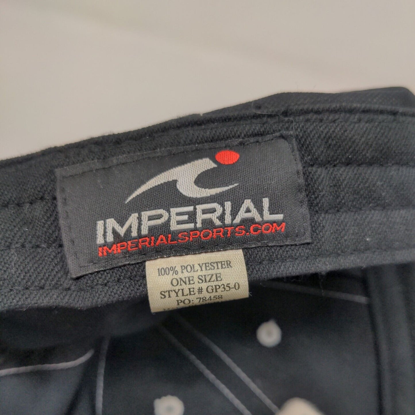 Imperial Men's Fitted Hat Black Size OS Embroidered TPC Boston Golf Logo