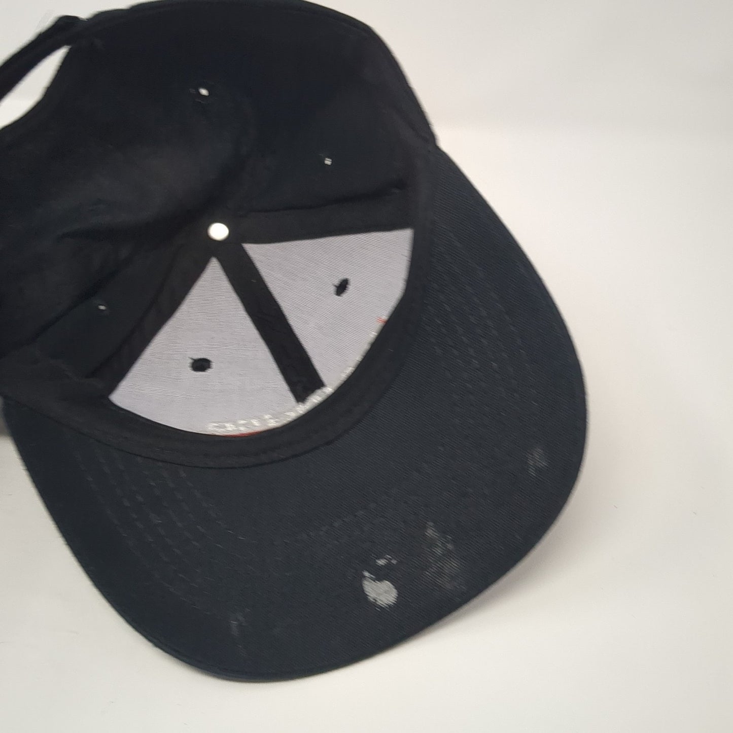 Grainger Strapback Hat Black One Size Adjustable Embroidered Halo