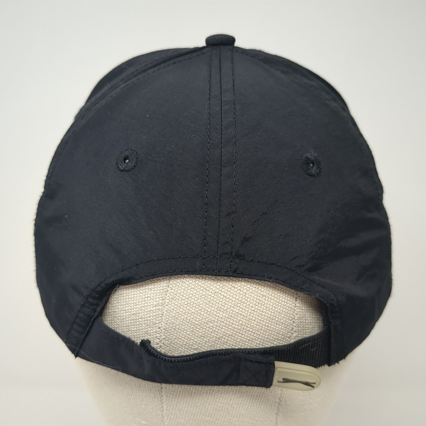 Slazenger Golf Strapback Hat Black One Size Adjustable 6 Panel Blank