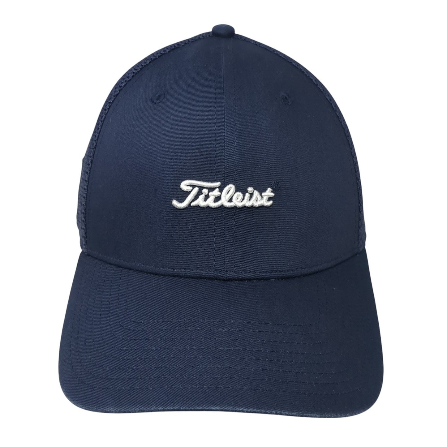 Titleist Snapback Mesh Back Trucker Hat Blue One Size Solid Sun Valley