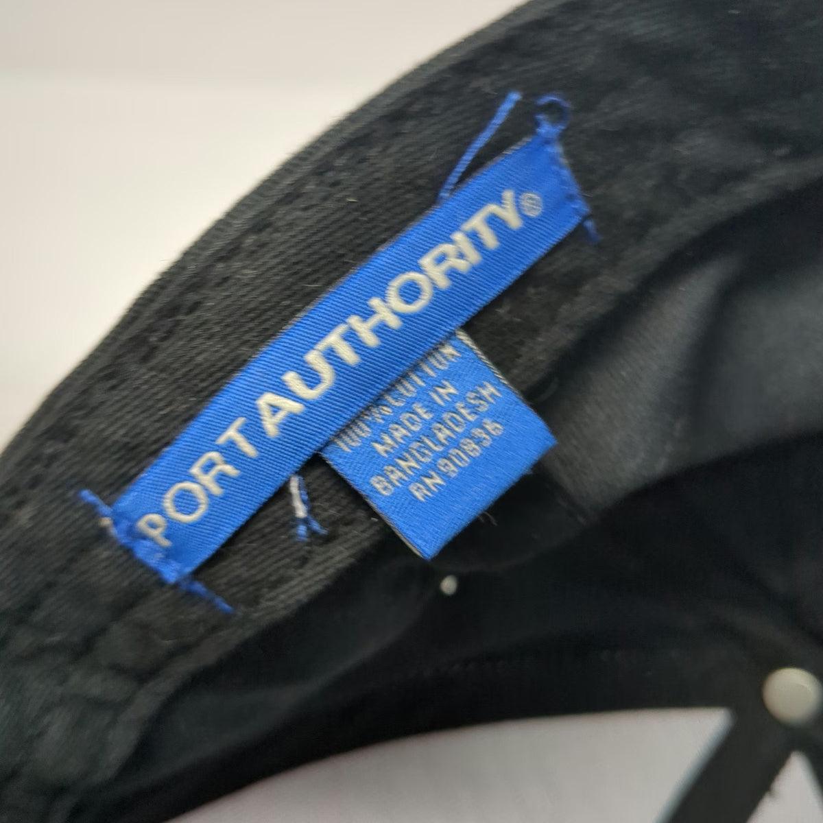 Port Authority Baseball Cap Black One Size Reclaimed Lumber Products Hat Cotton