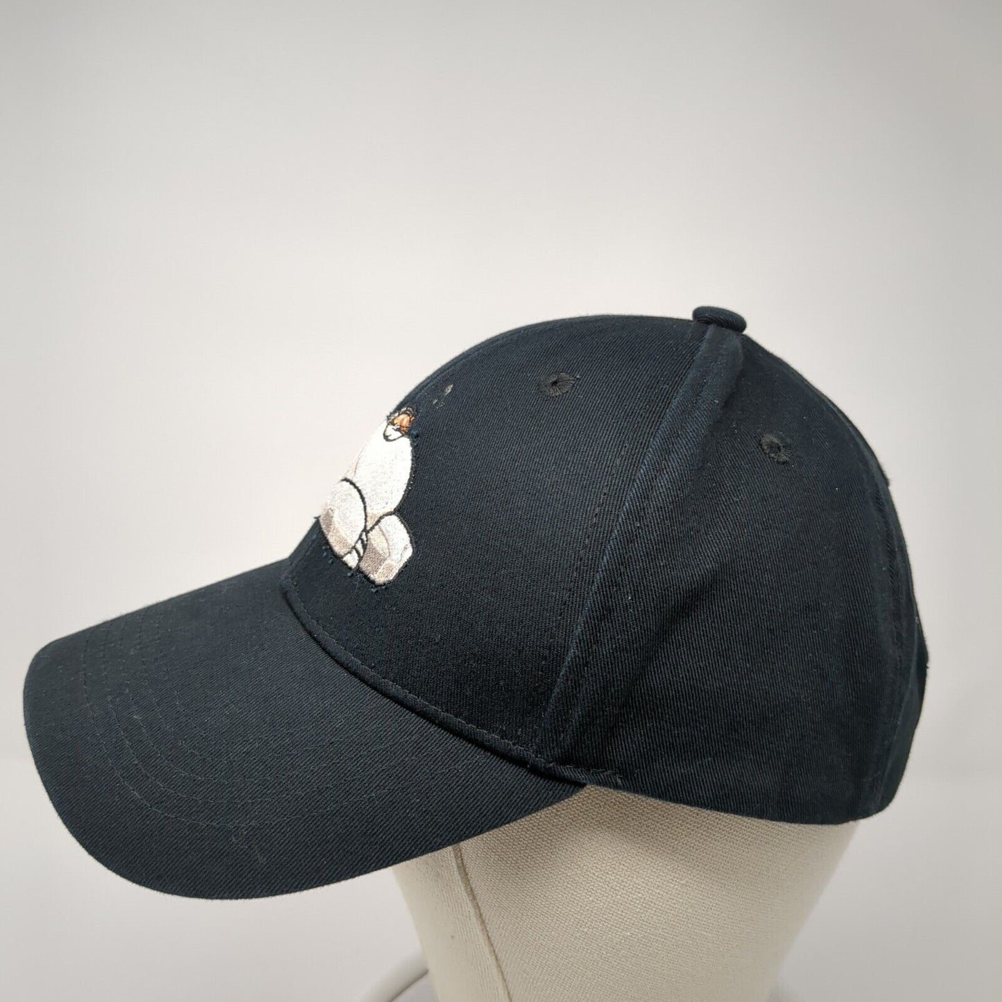 Baymax & Mochi Strapback Hat Black One Size Adjustable Embroidered