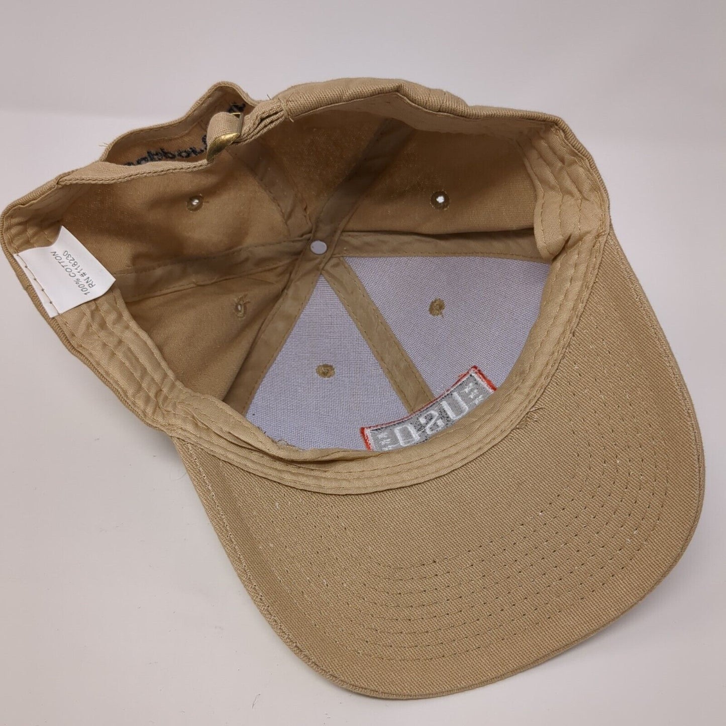 USO Support Our Heroes Slideback Hat Tan OS Adjustable Embroidered Patriotic
