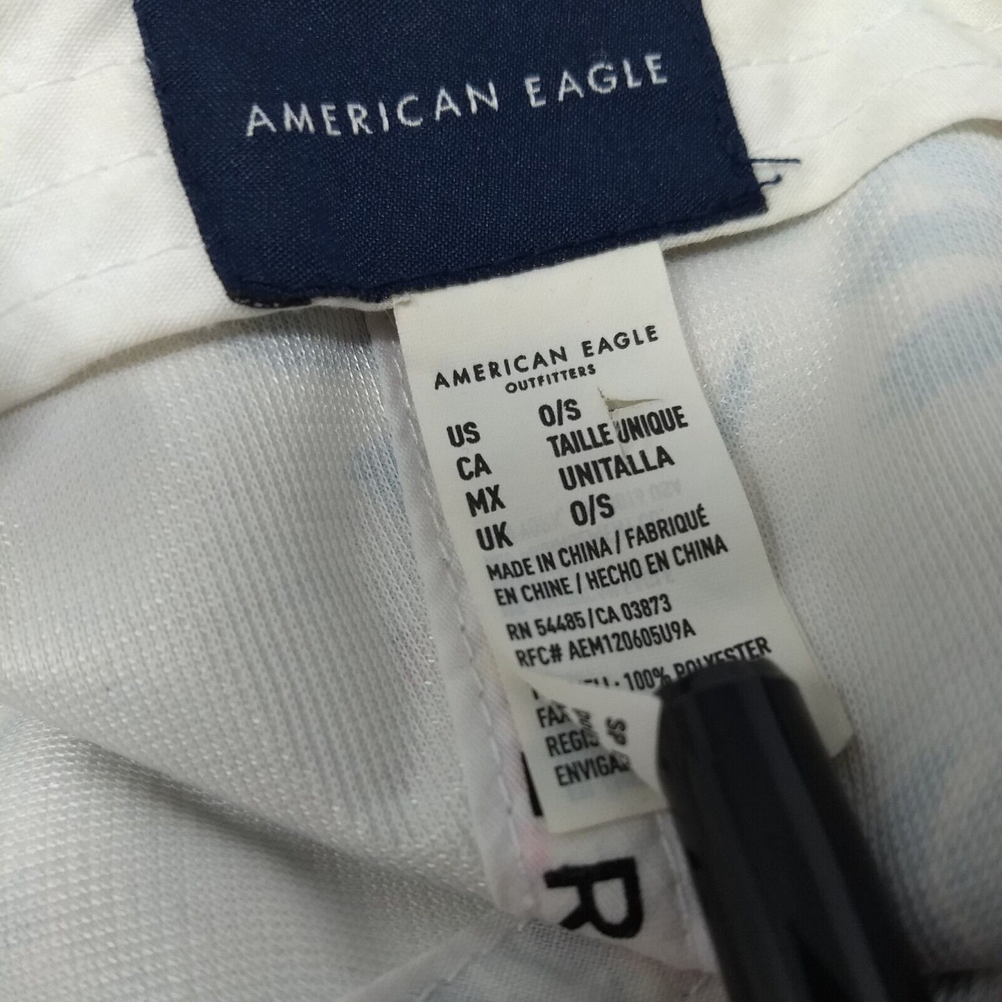 American Eagle Slideback Hat Multi One Size Adjustable Floral Hawaiian