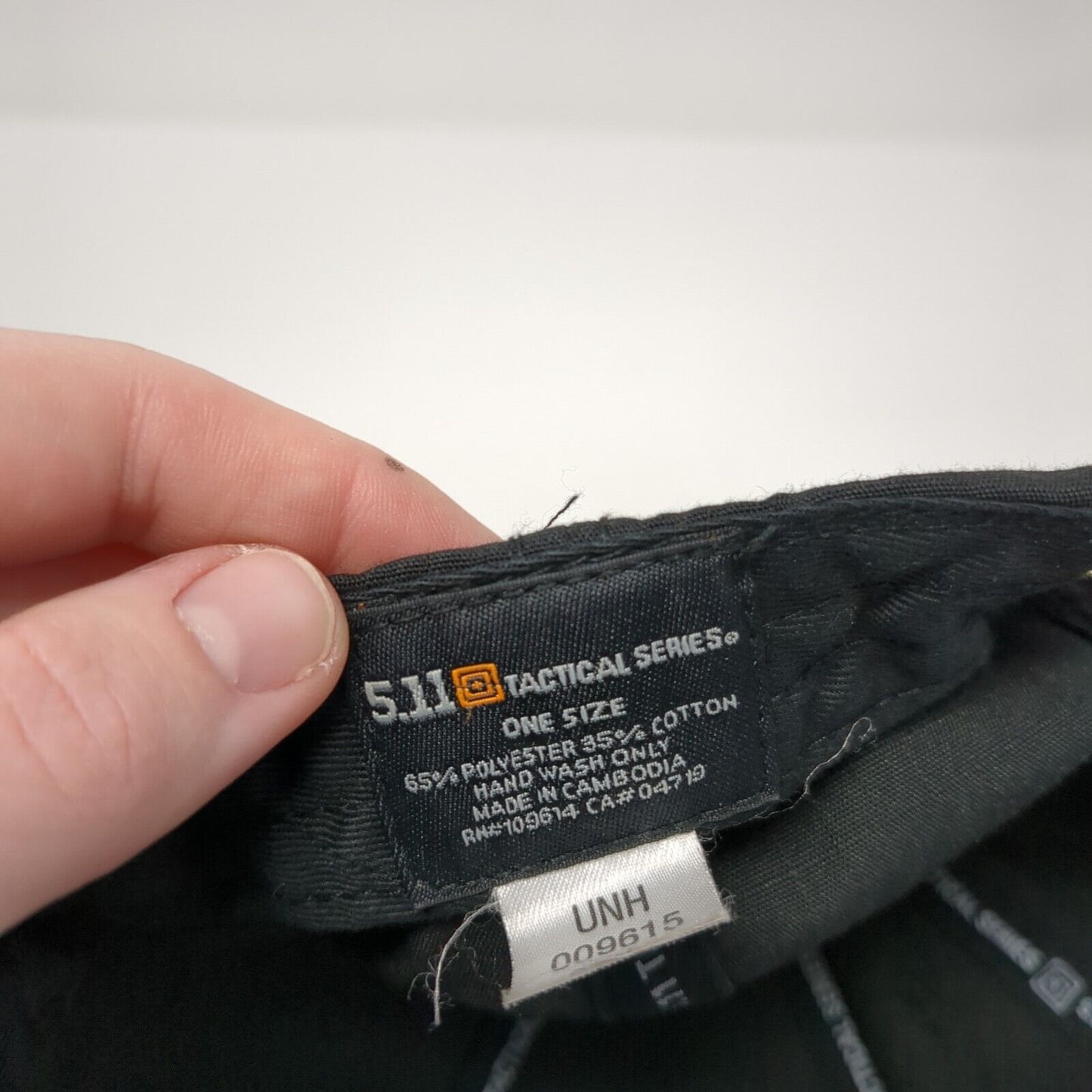 5.11 Tactical 2012 Strapback Hat Black One Size Adjustable Embroidered