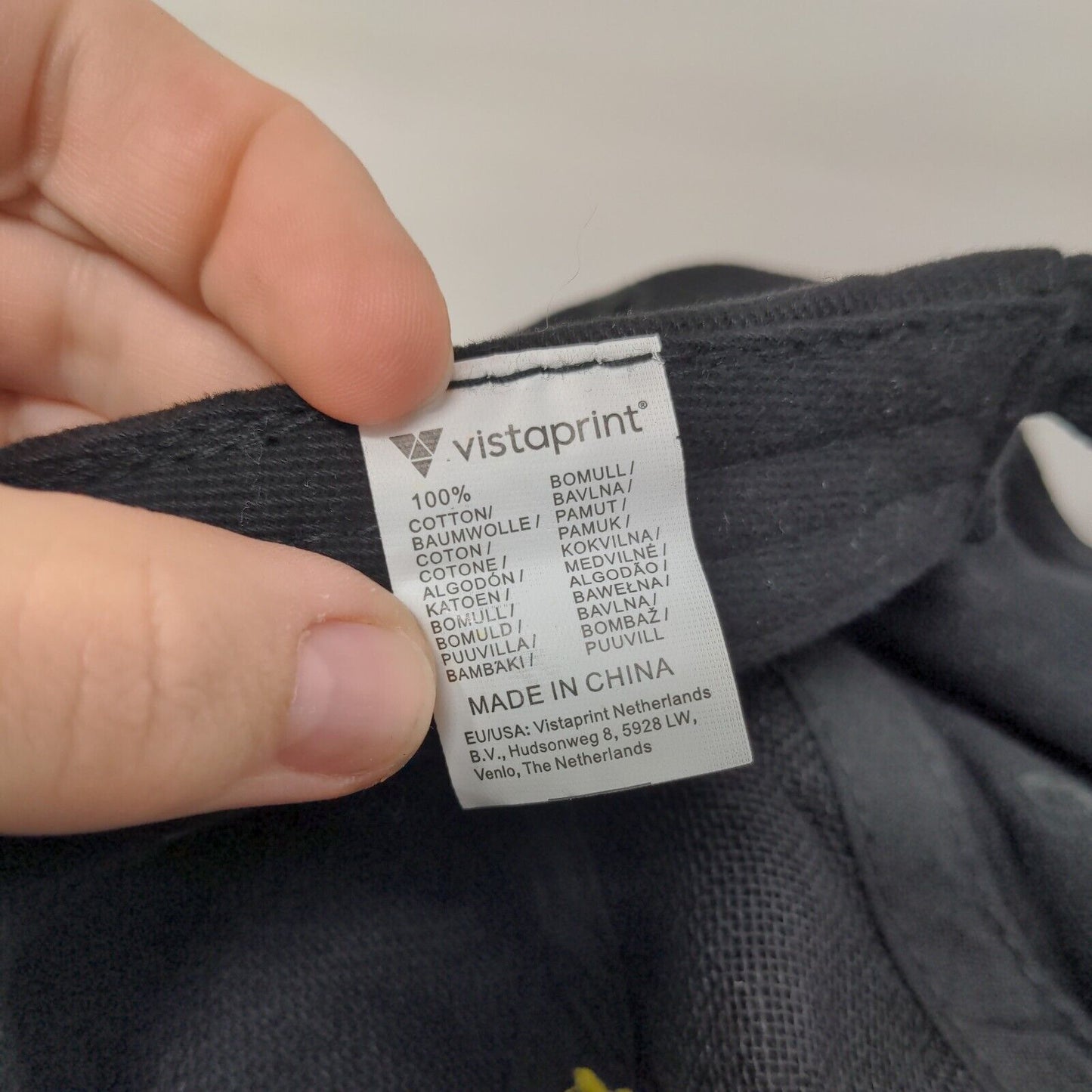 Paella Box Slideback Hat Black One Size Embroidered Adjustable 6 Panel