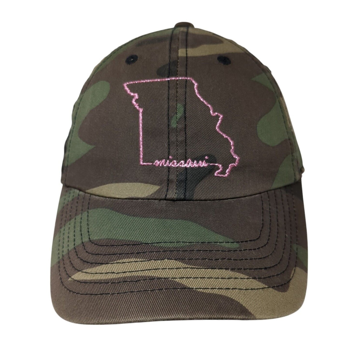 Missouri Slideback Hat Camouflage One Size Adjustable Embroidered Home Free