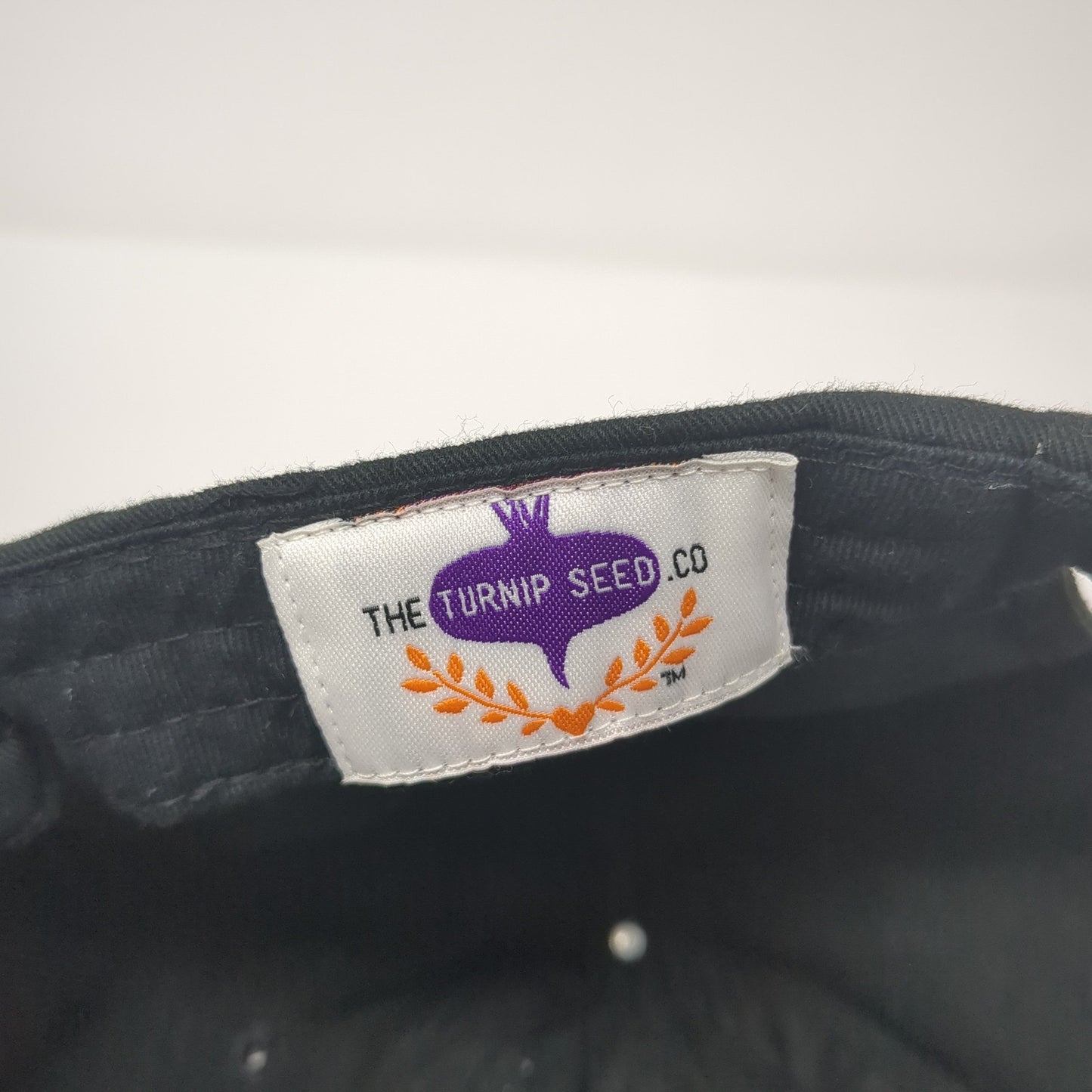 The Turnip Seed Co Slideback Hat Black One Size Embroidered Monogram