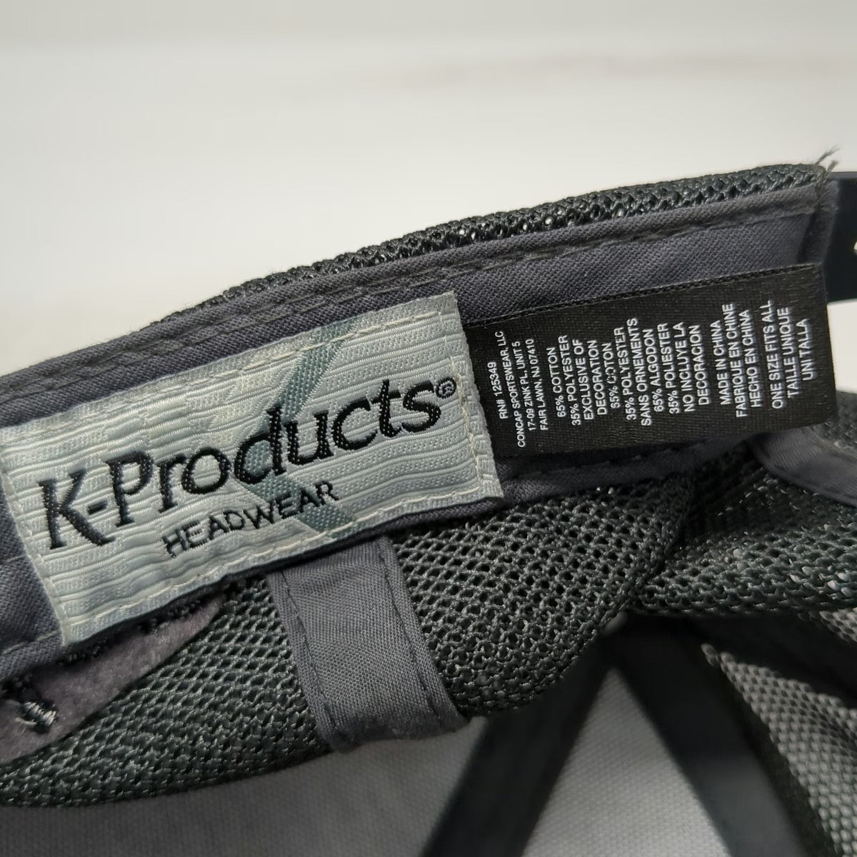 K-Products Trucker Hat Gray One Size Nutrien Ag Solutions Logo Mesh Snapback