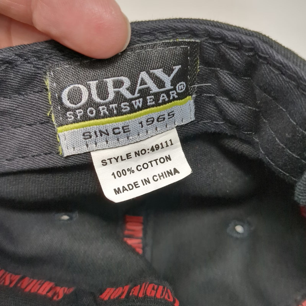 Ouray Hot August Nights 2013 Car Participant Reno Baseball Cap Black One Size