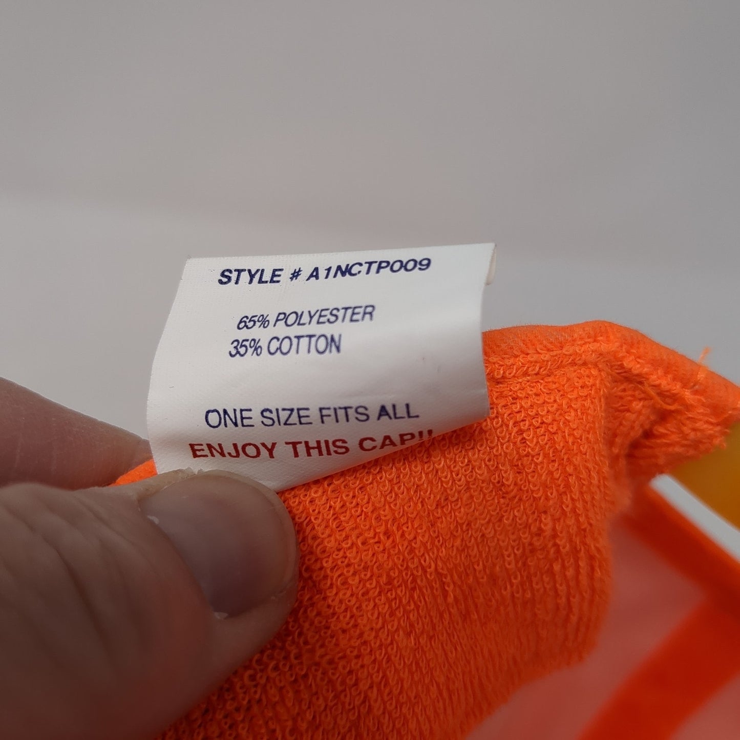 Ineel Big Desert Safety Zone Snapback Hat Orange OS Adjustable Embroidered Otto