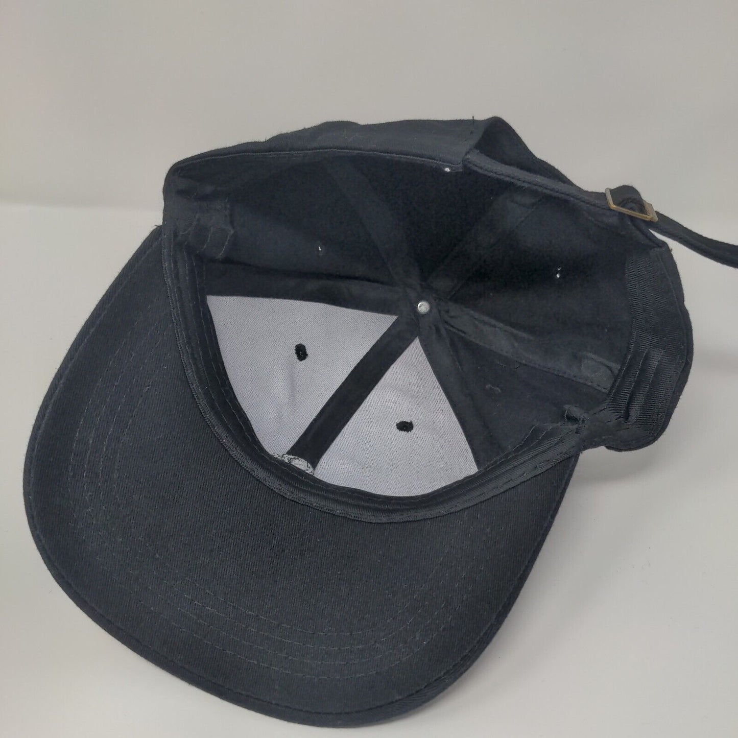 Astronaut Slideback Hat Black One Size Adjustable Embroidered 6 Panel