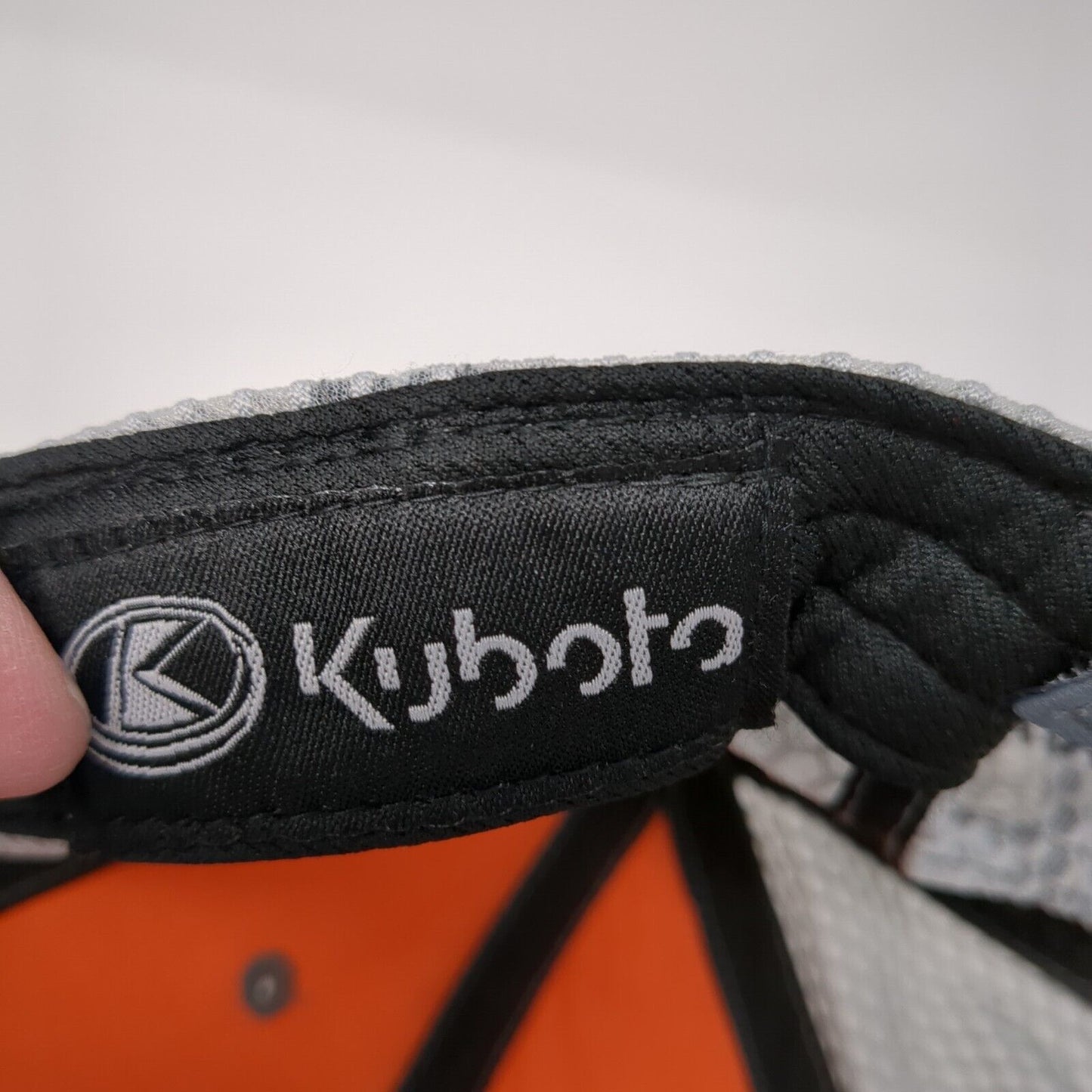 Kubota Strapback Mesh Back Trucker Hat Gray One Size Idaho Tractor Inc