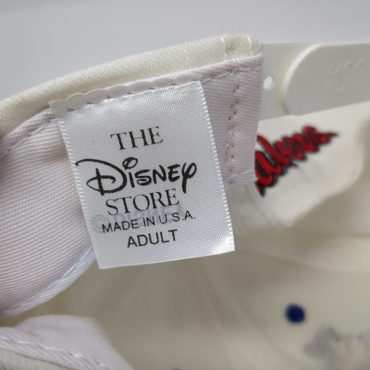 The Disney Store Snapback Hat White Blue One Size Mick's Maulers Mickey Mouse
