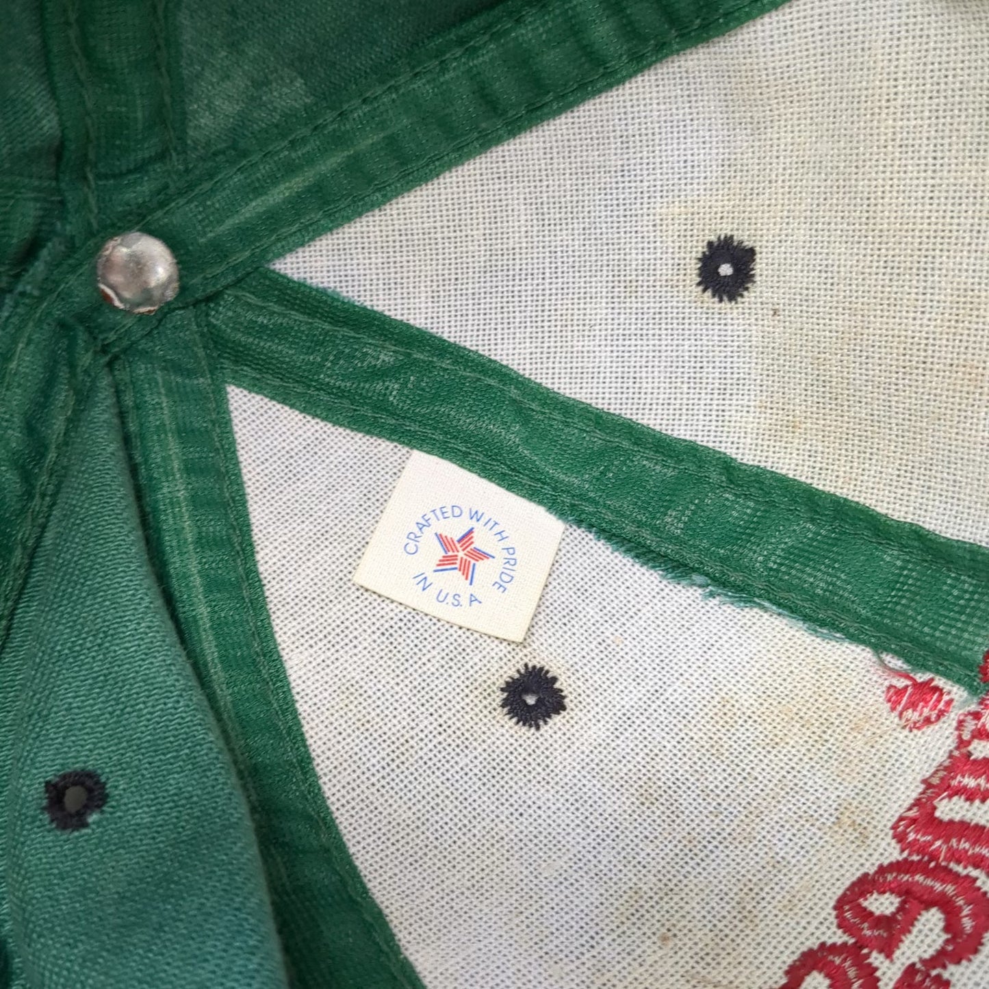 Marines Green Snapback Hat Vintage USA Made The Chance Is Forever Embroidery