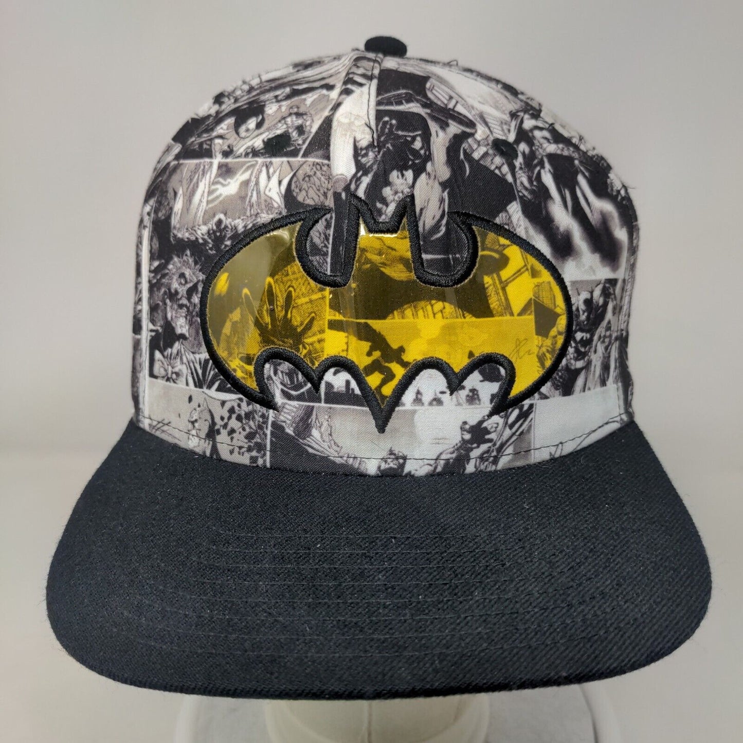 Batman Snapback Hat Multicolor OSFM Adjustable Embroidered 6 Panel DC Comics