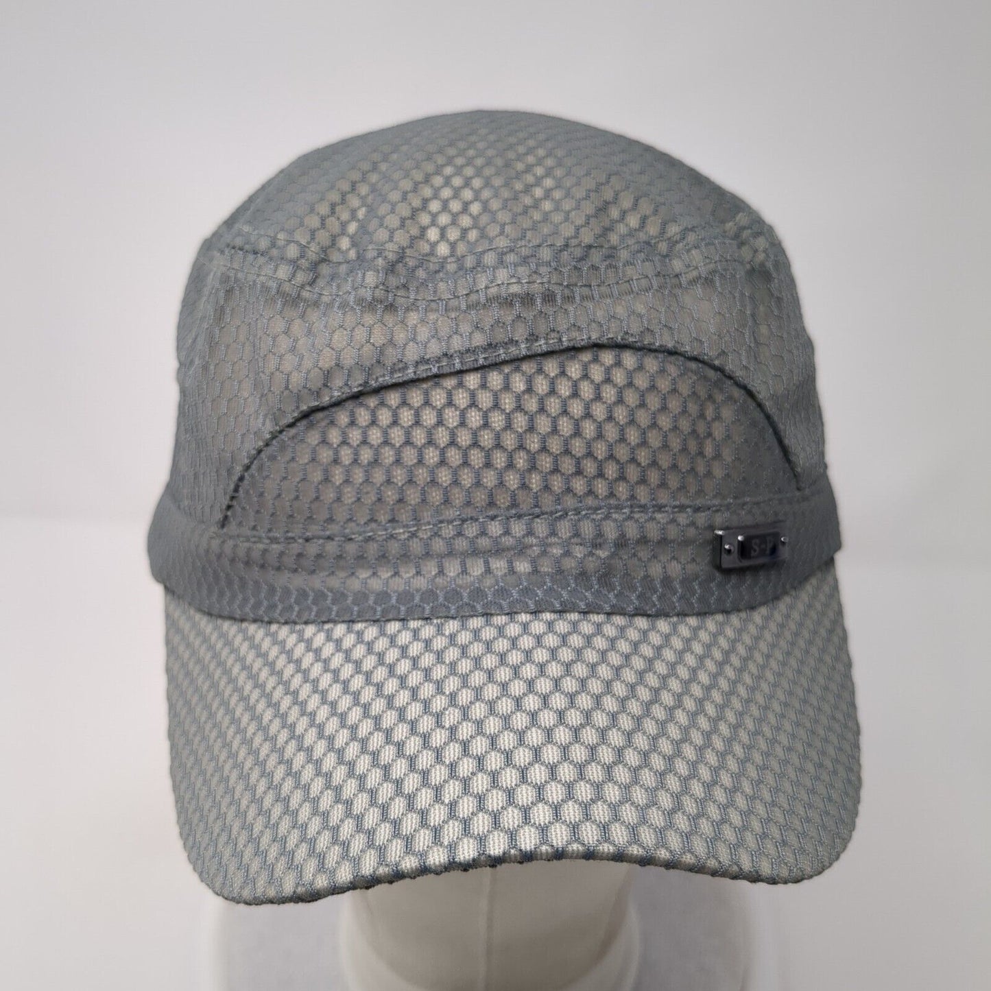 Unbranded Slideback Cadet Army Hat Gray One Size Adjustable Mesh Solid