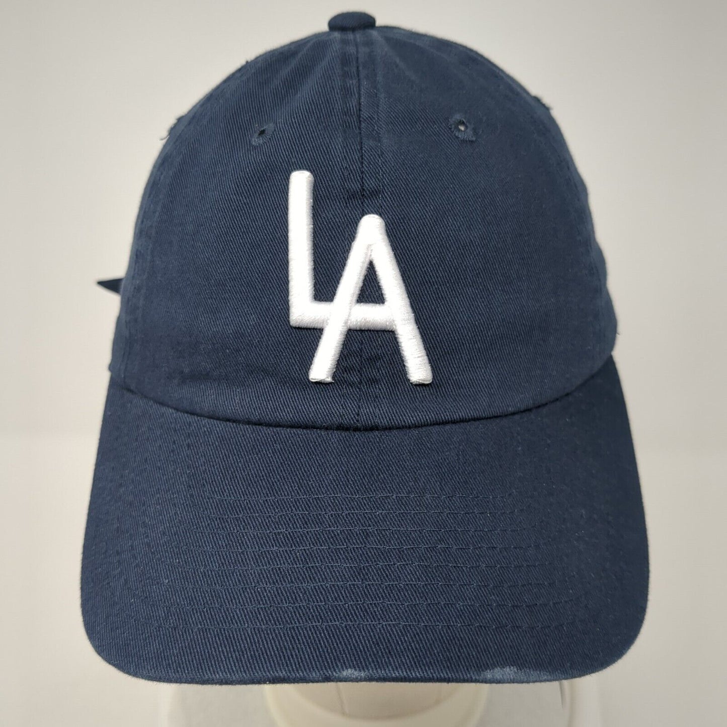 LA Slideback Hat Blue One Size Adjustable Embroidered American Needle
