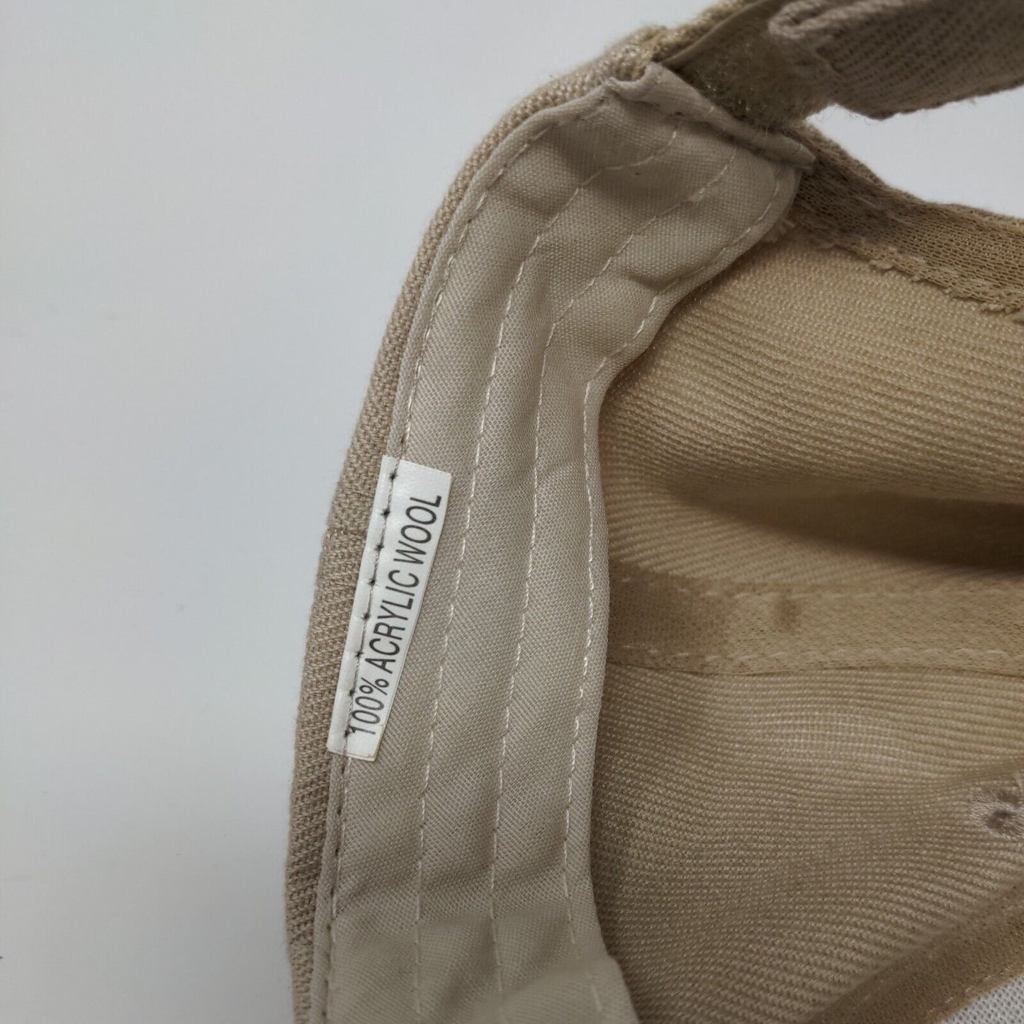 Barbados West Indies Strapback Hat Tan OSFA Adjustable Embroidered