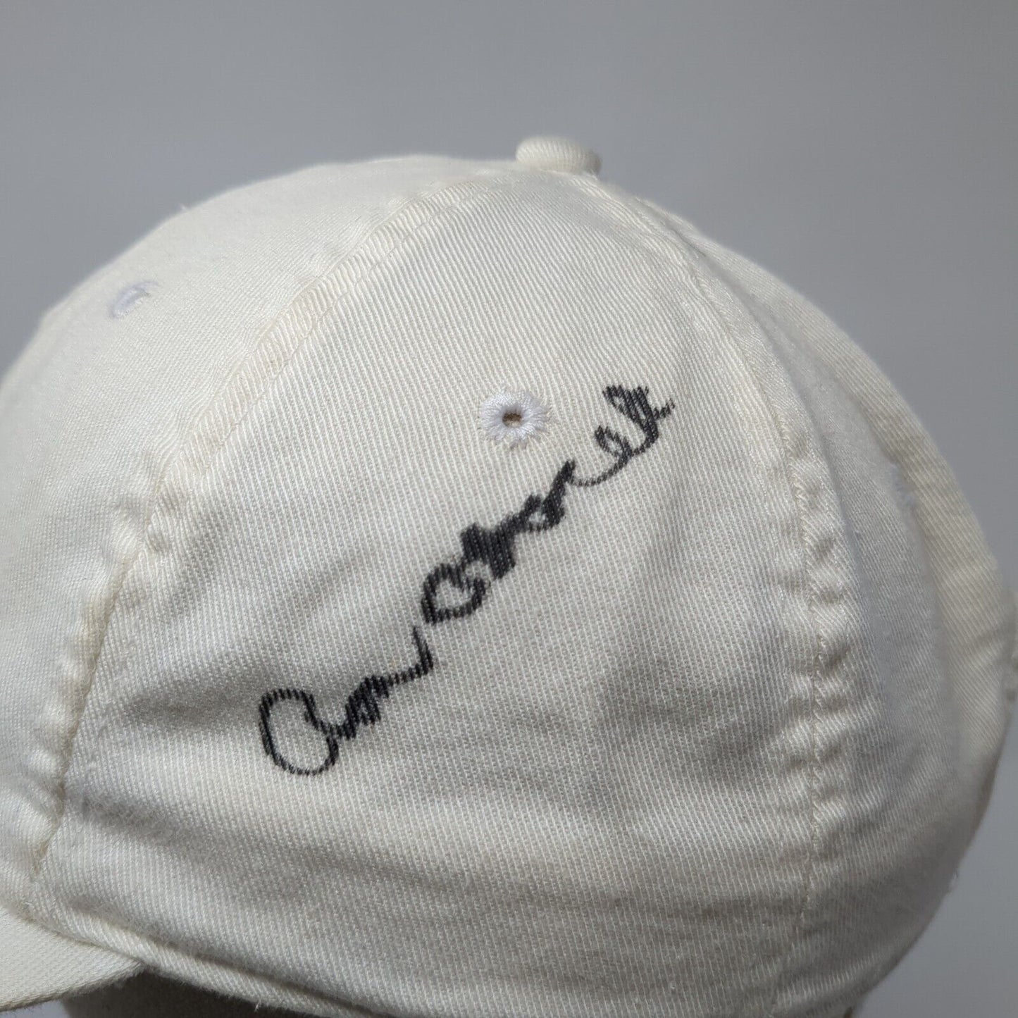 B.U.M Equipment Slideback Hat White One Size Adjustable Autographed Blank